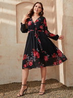 Vestido femenino cruzado Venise tallas grandes