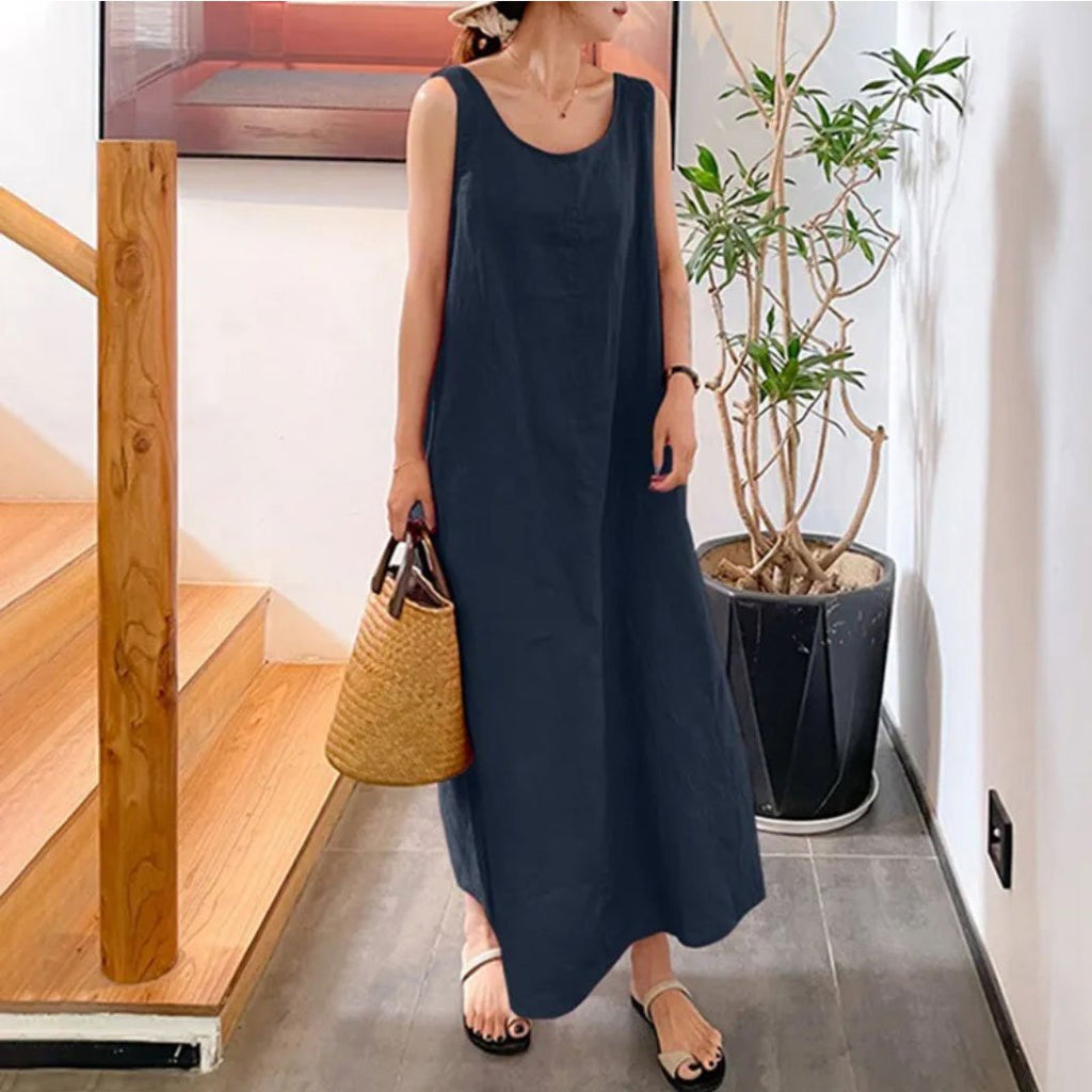 Vestido largo vintage para mujer