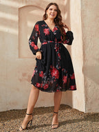 Vestido femenino cruzado Venise tallas grandes