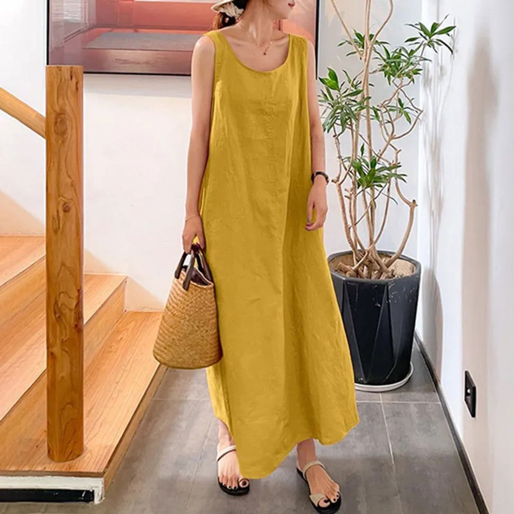Vestido largo vintage para mujer