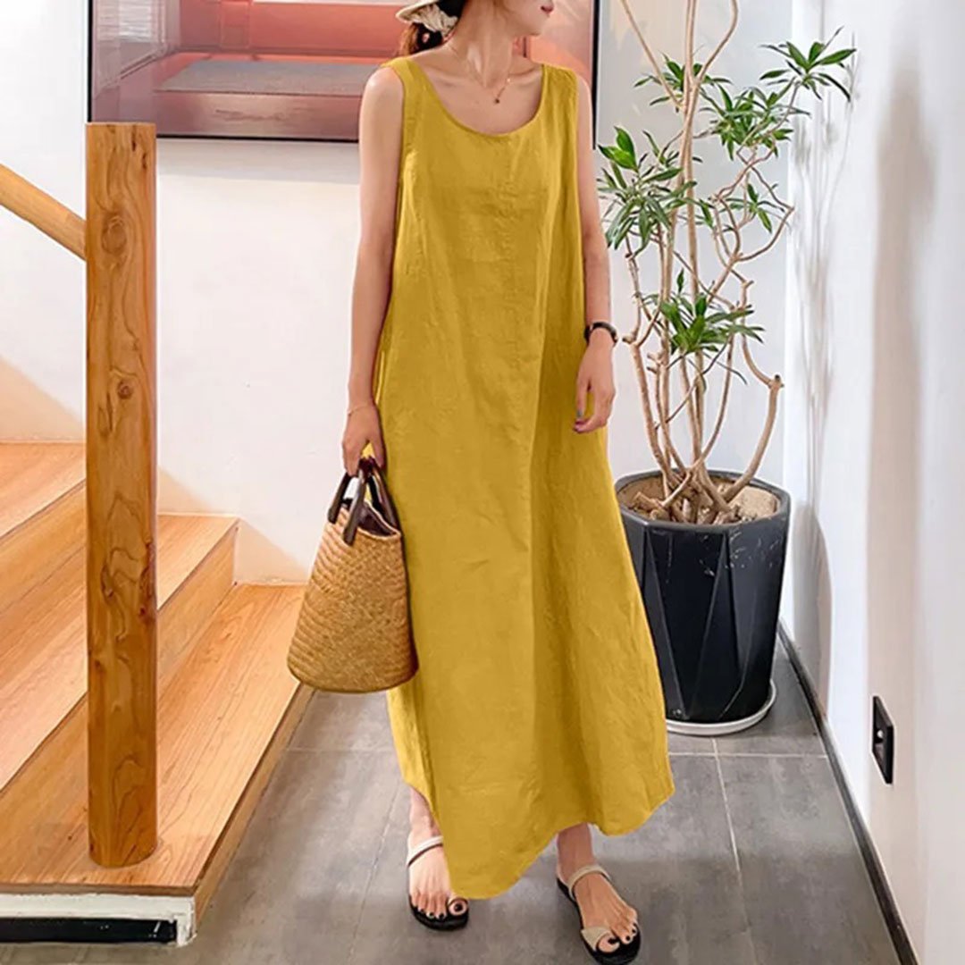 Vestido largo vintage para mujer