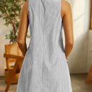 Vestido sin mangas a rayas para mujer