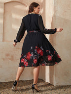 Vestido femenino cruzado Venise tallas grandes