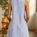 Vestido sin mangas a rayas para mujer