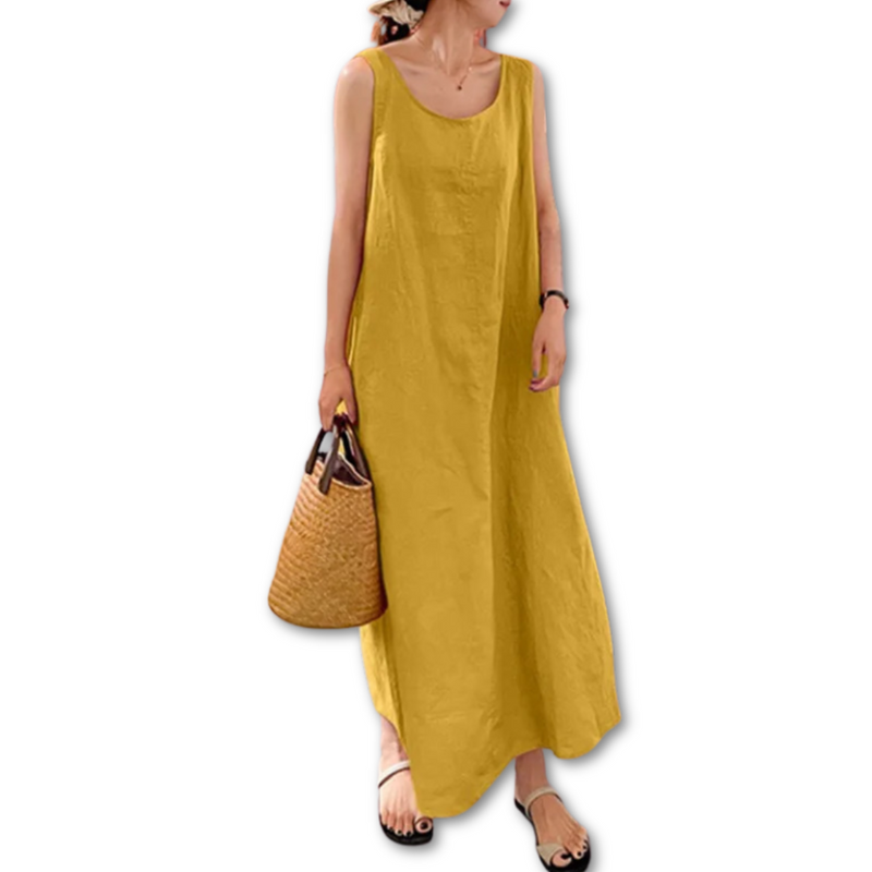 Vestido largo vintage para mujer