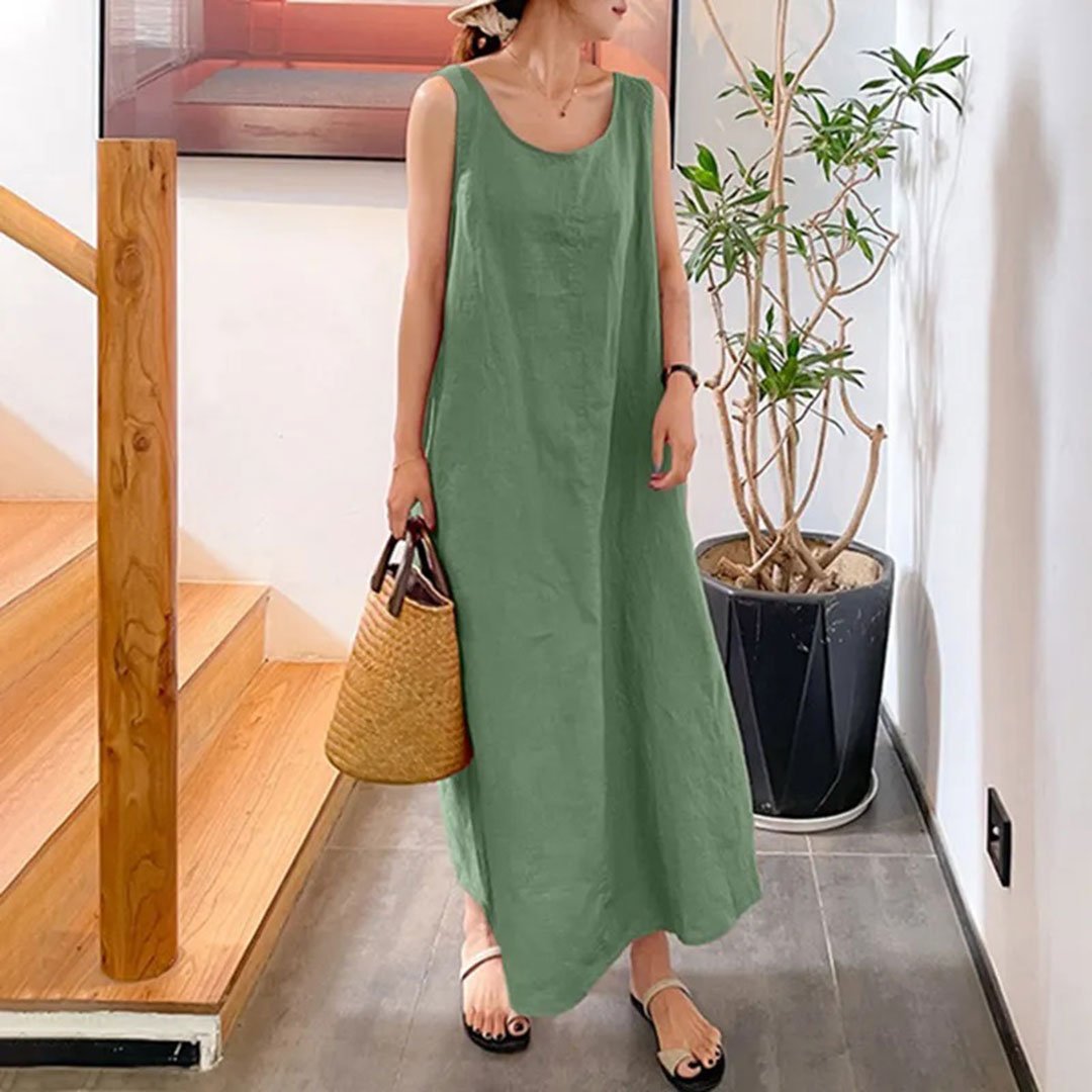 Vestido largo vintage para mujer