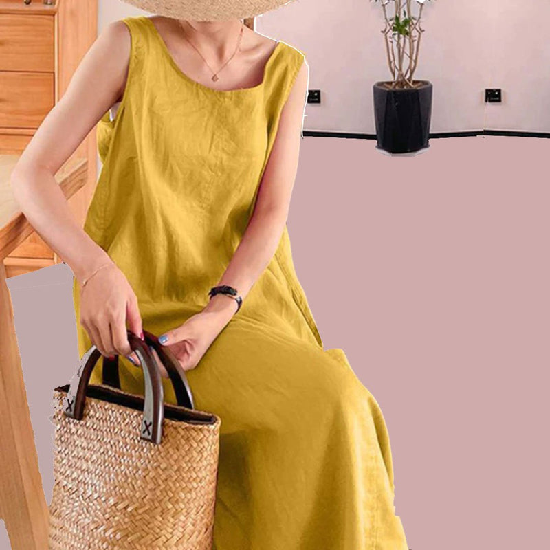 Vestido largo vintage para mujer