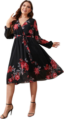 Vestido femenino cruzado Venise tallas grandes